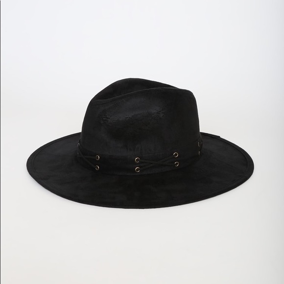 Lulus black suede felt hat - Picture 3 of 3